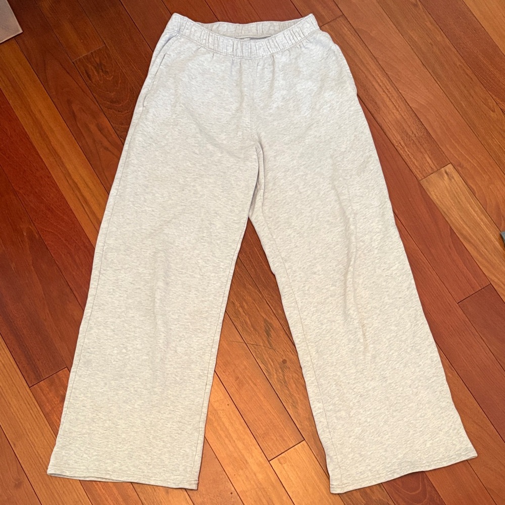 Hollister Gray Wide-Leg Lounge Pants